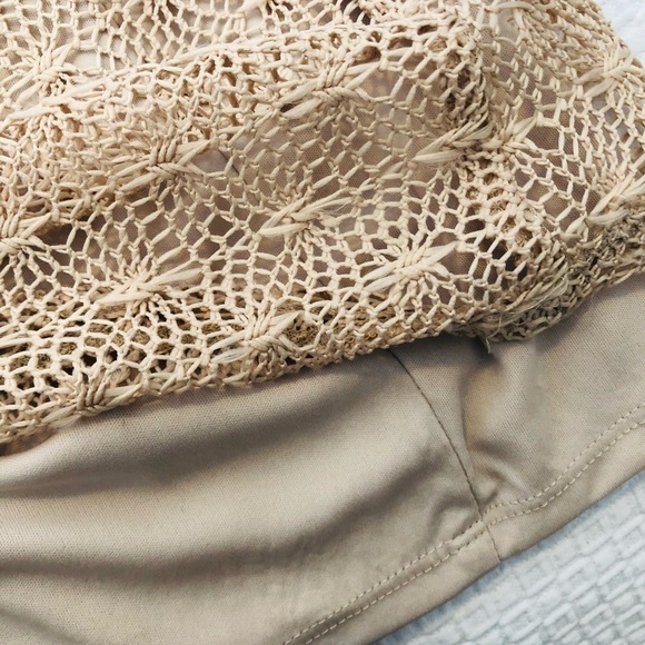 Rosegold Petite Tan Net Lace Overlay Dress - Picture 9 of 14